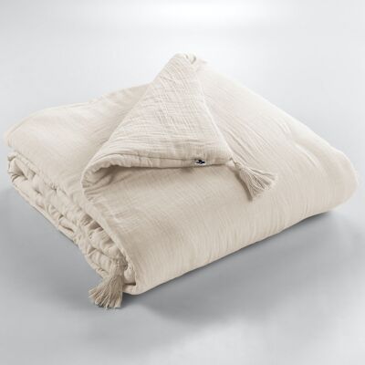 Cotton Gauze Quilt 150 x 150 cm GAÏA Pampa