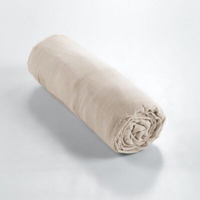 Cotton Gauze fitted sheet 140 x 190 cm GAÏA Pampa