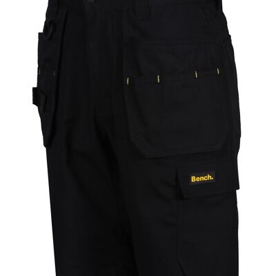 Bench - Short Helston noir avec poche holster