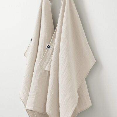 2er-Set Handtücher aus Baumwollgaze 50 x 70 cm GAÏA Pampa