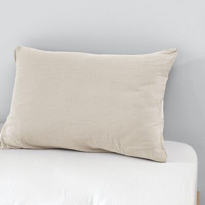Cotton gauze pillowcase 50 x 70 cm GAÏA Pampa