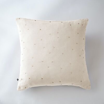 Cotton gauze pillowcase 60 x 60 cm GAÏA CHIC Pampa