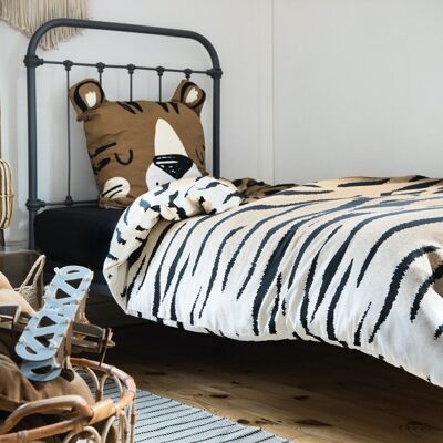 Juego de ropa de cama (Funda nórdica + 1 funda de almohada) Algodón estampado 140 x 200 cm DIEGO