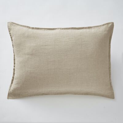 Pillowcase 50 x 70 cm Washed linen SOLINE Sand