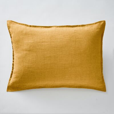 Pillowcase 50 x 70 cm Washed linen SOLINE Honey