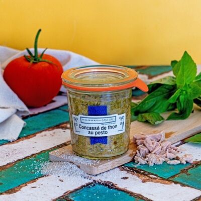 Concassé de thon au pesto