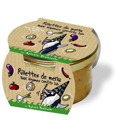 Rillettes de merlu aux légumes confits BIO Hihihi