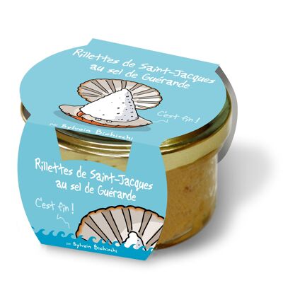 Rillettes de saint jacques au sel de Guérande Hihihi