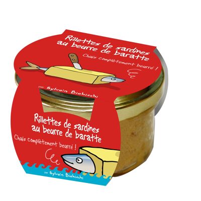 Rillettes de sardine au beurre de baratte Hihihi