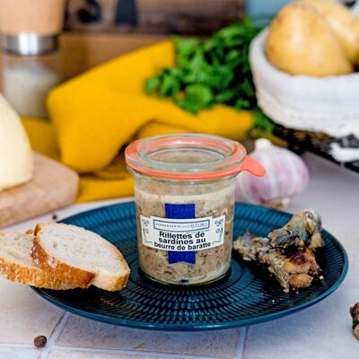 Rillettes de sardines au  beurre de baratte