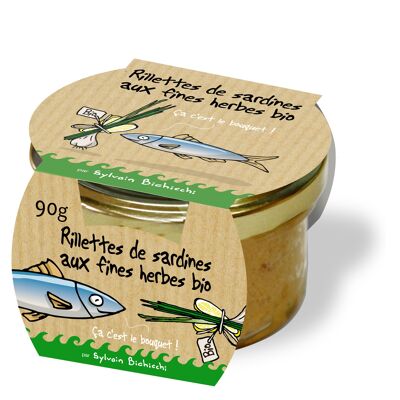 Rillettes de sardines aux fines herbes BIO Hihihi