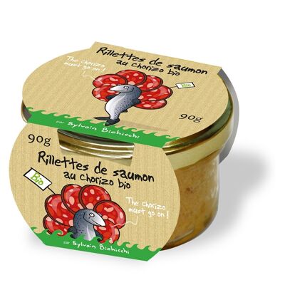 Rillettes de saumon au chorizo BIO Hihihi