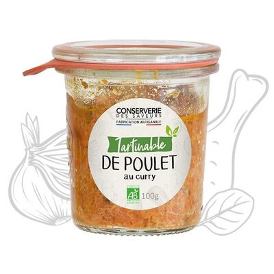 Tartinable de poulet au curry BIO