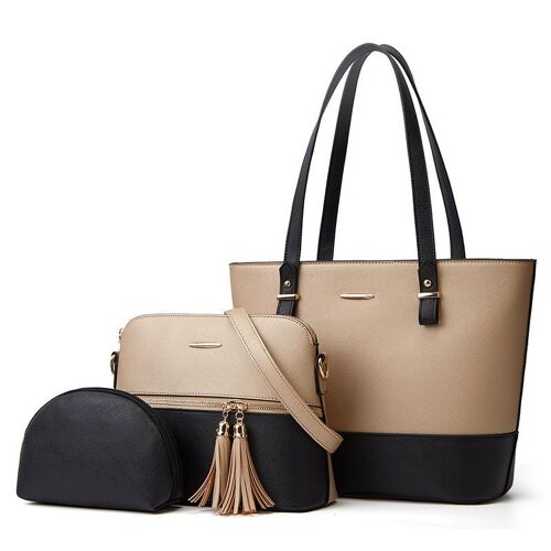 3 delige tas set | schoudertas | handtas | crossbody bag | diverse kleuren