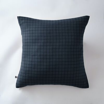 Cotton gauze pillowcase 60 x 60 cm GAÏA MIX Midnight