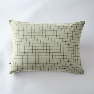 Cotton gauze pillowcase 50 x 70 cm GAÏA MIX Water green