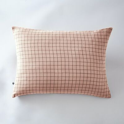 Cotton gauze pillowcase 50 x 70 cm GAÏA MIX Marshmallow