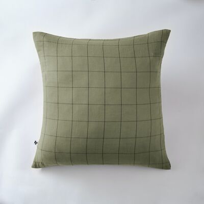 Cotton gauze pillowcase 60 x 60 cm GAÏA MATCH Rosemary