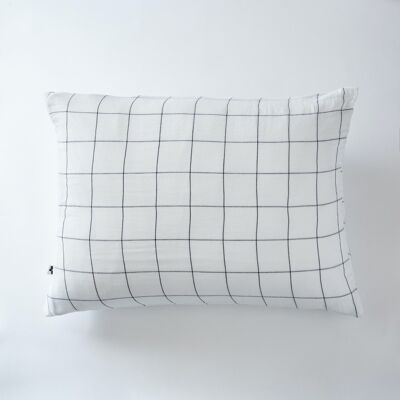 Cotton gauze pillowcase 50 x 70 cm GAÏA MATCH Chantilly