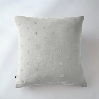 Cotton gauze pillowcase 60 x 60 cm GAÏA BOHO Cloud