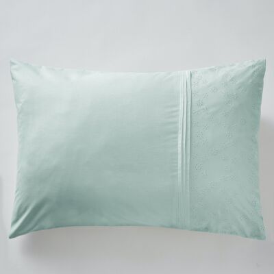 57 thread count pillowcase 50 x 70 cm JEANNE Chalk blue