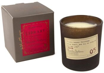 Bibliothèque de bougies parfumées Paddywax - Charles Dickens - Verre