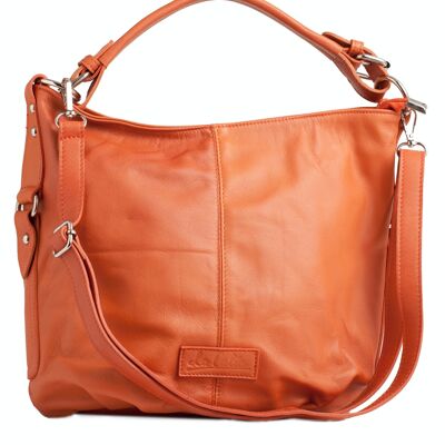 Francesca orange Leder Handtasche