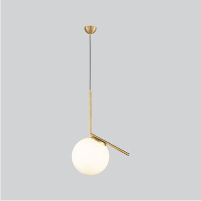 Glass Globe Moon Pendant Lamp, Handmade Modern Design Chandelier Light, Brass, Black, Copper, Nickel, Housewarming Gift Ceiling Lamp