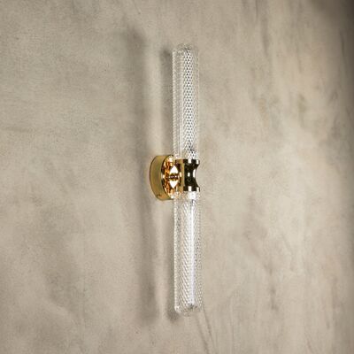 Modern Crystal Acrylic Glass Wall Lamp, Art Deco Handmade Bathroom Gold Sconce, Home Decor Lighting, Housewarming Gift Light Model: CIBUTI