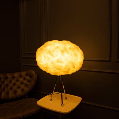 Fiber Polyester Cloud Table Lamp, Art Deco Handmade Cloud Lamp, Home Decor Cloud Table Lamp, Model : CLOUD