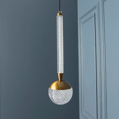 Modern Crystal Glass Pendant Lamp, Art Deco Handmade Bathroom Gold Sconce, Home Decor Lighting, Housewarming Gift Light Model: SYDNEY