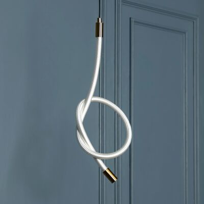 Brass Hose Pipe Led  Pendant Lamp, Handmade Modern Design Hose Pipe Light, Housewarming Ceiling Gift Lamp, MODEL: DURBAN