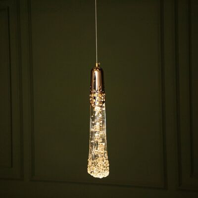Brass Cyrstal Pendant Light, Art Deco Handmade Acrylic Lamp, Home Decor Hanging Lighting, Housewarming Gift Ceiling Lamp  Model : NAIROBI