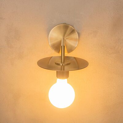 Brass Wall Mounted Lamp, Art Deco Sconce, Housewarming Gift Wall Light, Hanging Wall Lighting MODEL : 1021