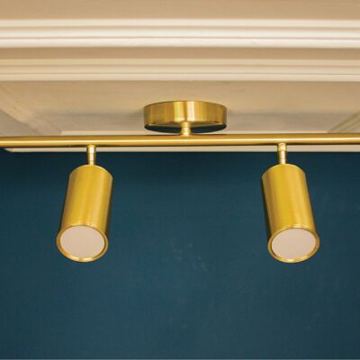 Modern Minimalist Design Brass Wall Lamp, Home Art Deco Tube Sconce, Housewarming gift Wall Light