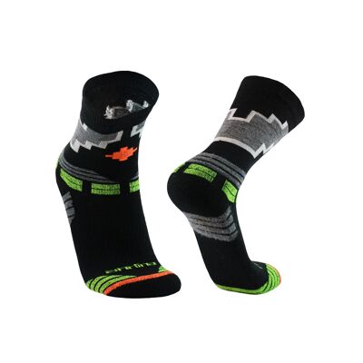 Cosmos I sports socks I alpaca, bamboo & merino for men & women - black I ANDINA OUTDOORS