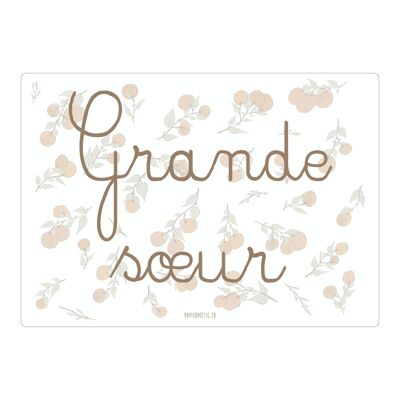 Carte Poétique “Grande Sœur” Bloom