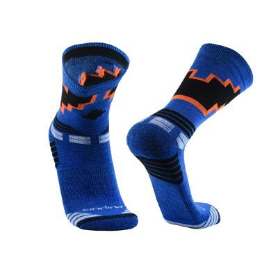 Cosmos I sports socks I alpaca, bamboo & merino for men & women - blue I ANDINA OUTDOORS