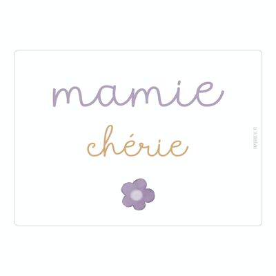 Carte Poétique “Mamie Chérie”