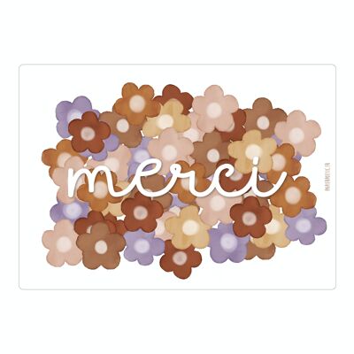 Carte Poétique “Merci”