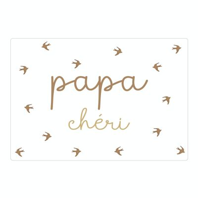Carte Poétique “Papa Chéri”
