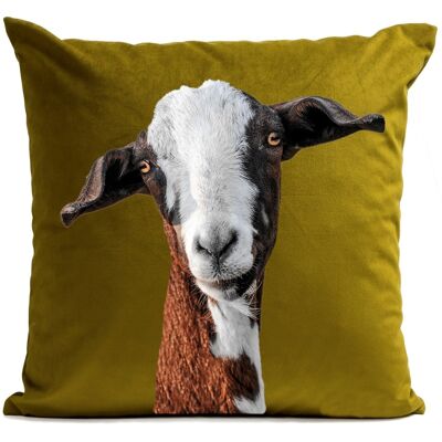 Coussin chèvre campagne polyester 40x40cm / 60x60cm