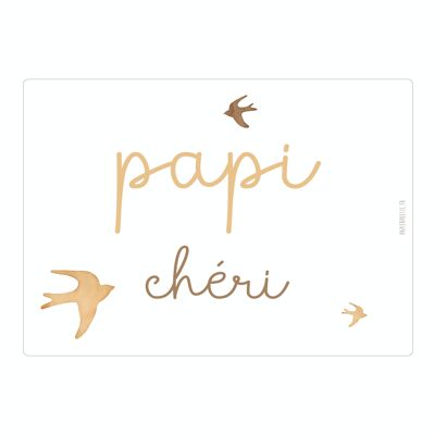Carte Poétique “Papi Chéri”