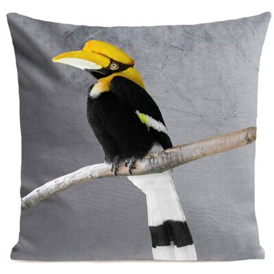 Polyester tropical bird cushion 40x40cm/60x60cm
