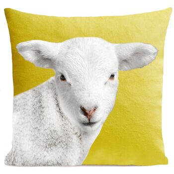 Coussin animal mouton suédine 40x40cm / 60x60cm 5