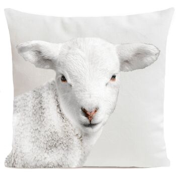 Coussin animal mouton suédine 40x40cm / 60x60cm 7