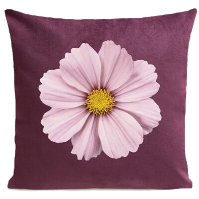 Decorative floral suede cushion 40x40cm/60x60cm