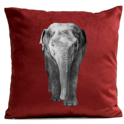 Decorative tropical elephant polyester cushion 40x40cm/60x60cm