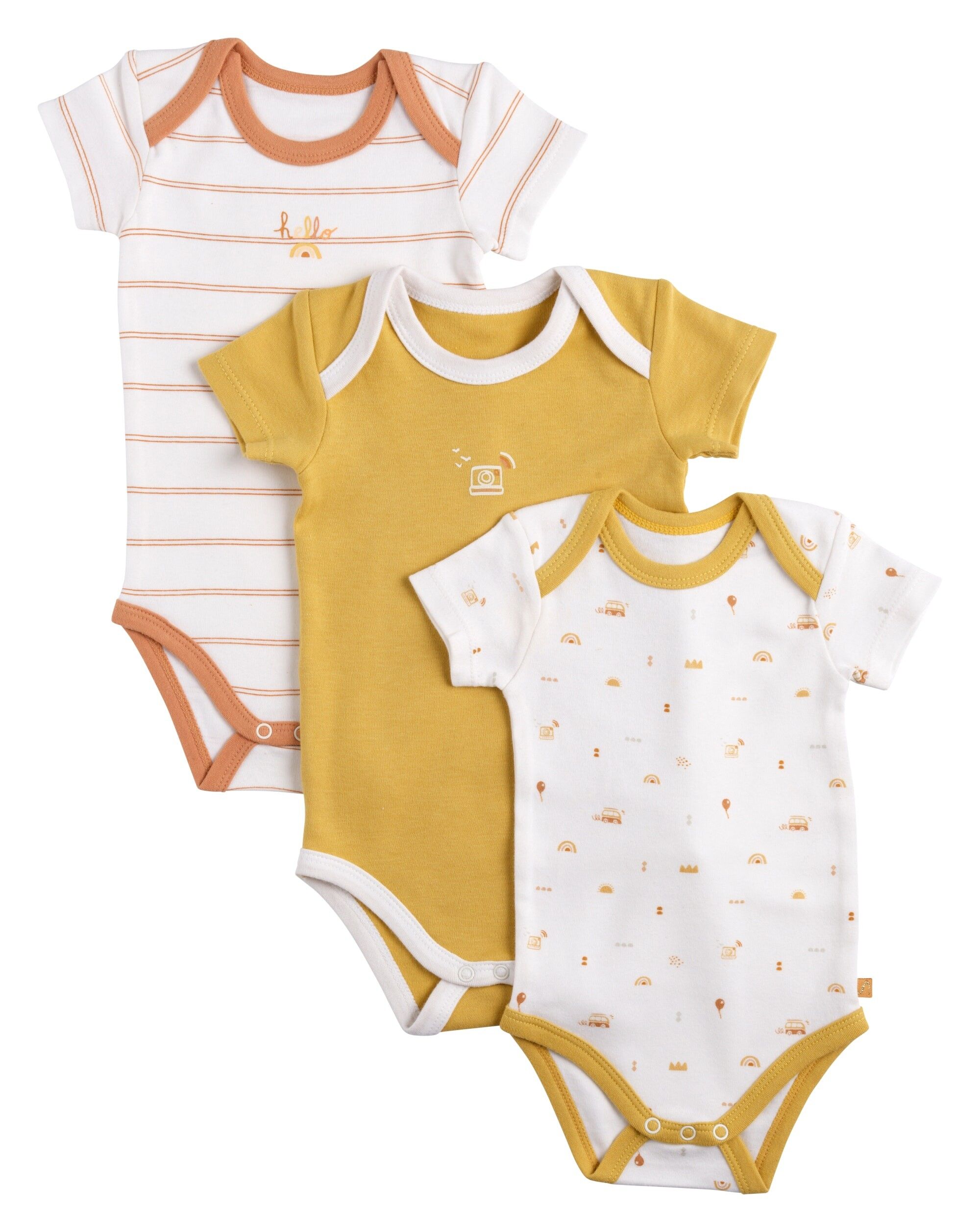 Buy wholesale SET OF 3 BODIES 3 MONTHS SHORT SLEEVE SUNLIGHT