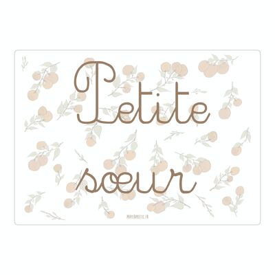 Carte Poétique “Petite Sœur” Bloom